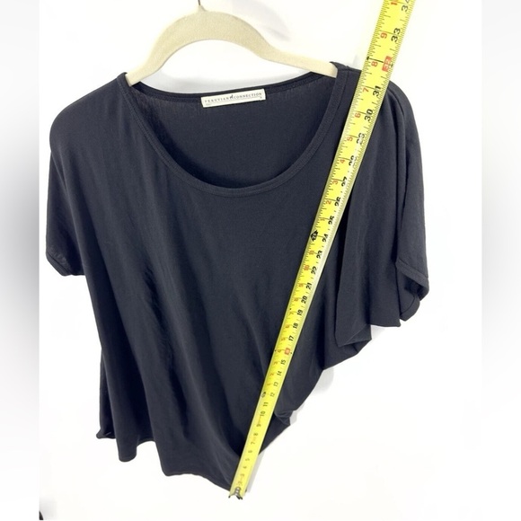 Peruvian Connection Asymmetric Top Womens M Black Pima Cotton Modal Stretch - Picture 7 of 9